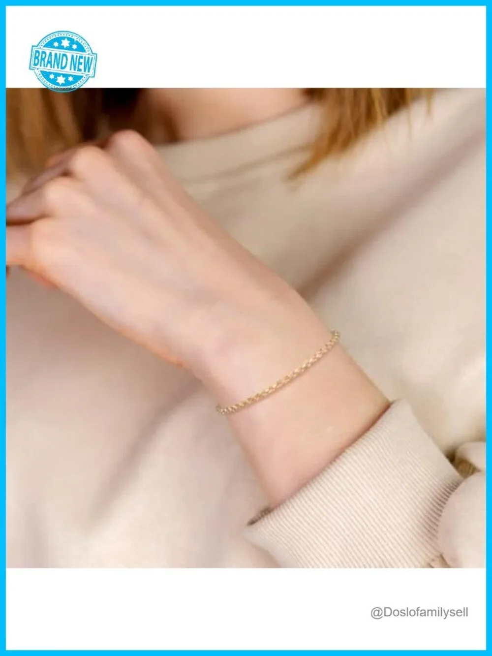 14K Gold Rope Chain Bracelet Dense Design Dainty Gold Bracelet